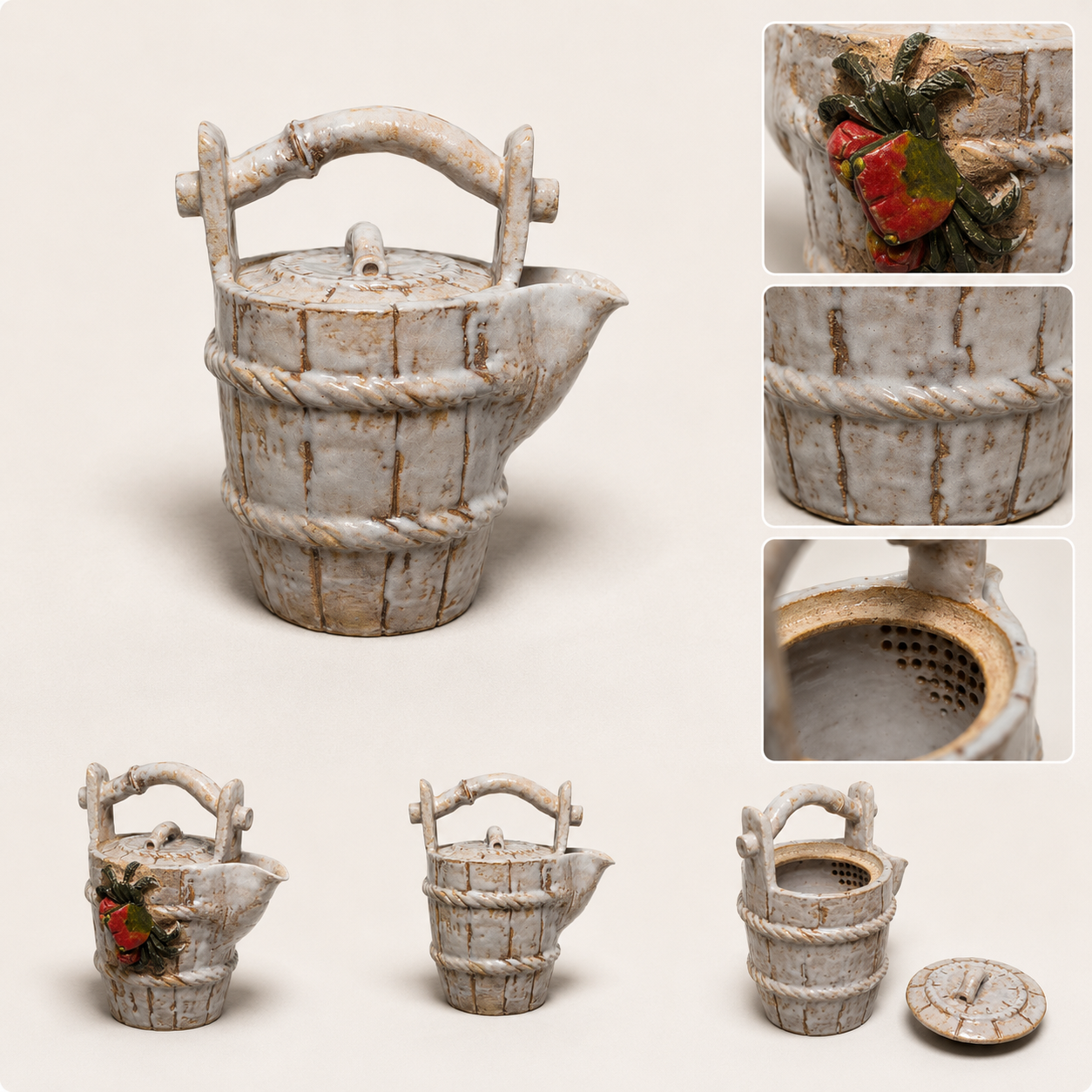 Crab Basket Teapot