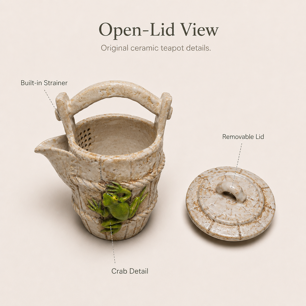 Frog Basket Teapot