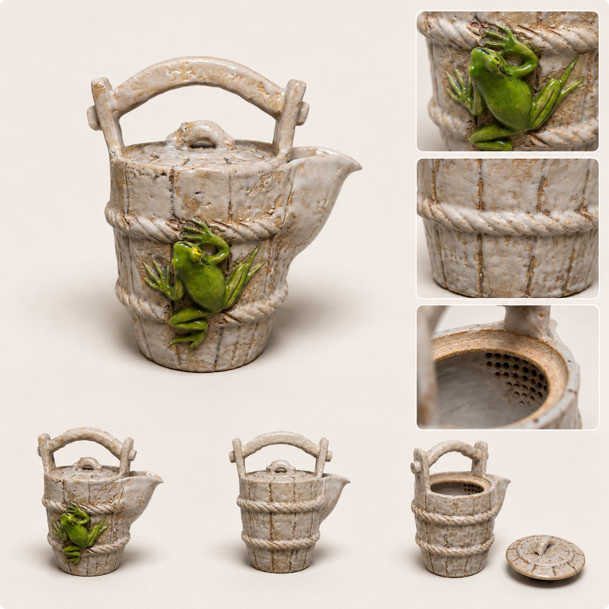 Frog Basket Teapot