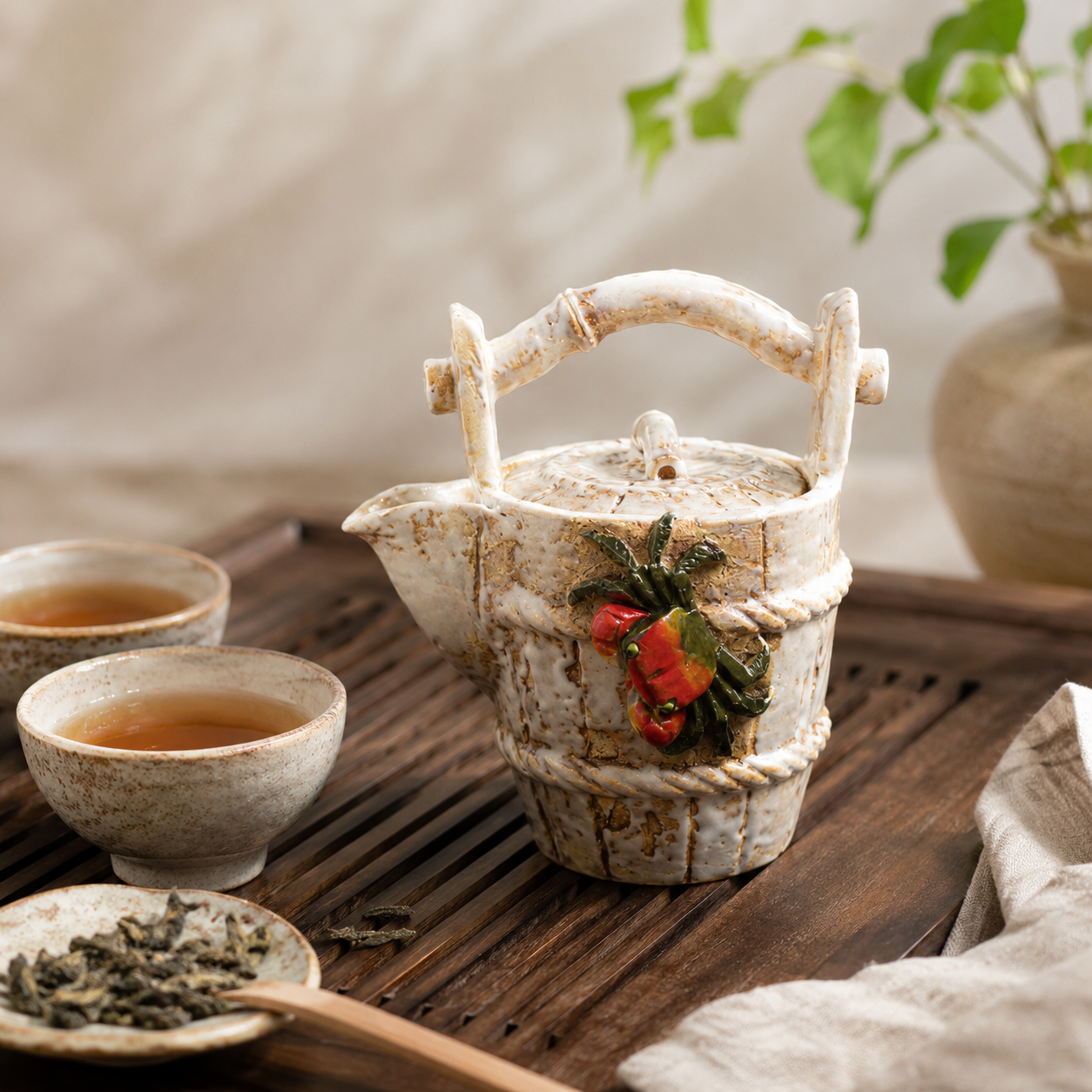 Crab Basket Teapot